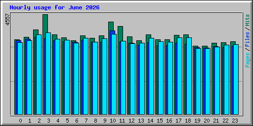 Hourly usage for June 2026